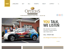 Tablet Screenshot of 3optionsrealty.com